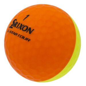 Srixon Q-Star Tour Divide Matte Orange/Yellow - 1 Dozen