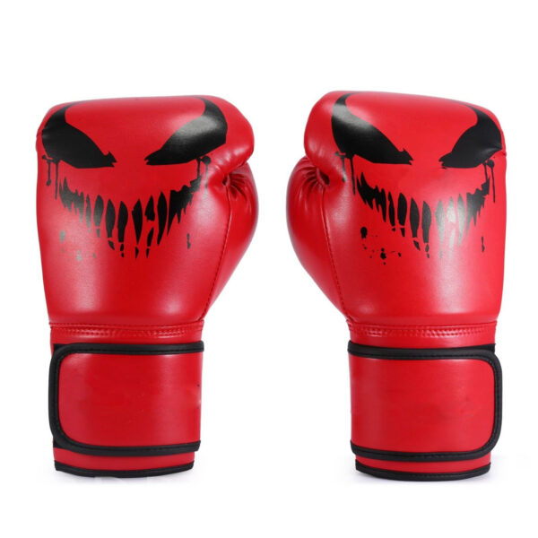 HIGH Quality WHITE BLUE RED Leather Boxing Gloves