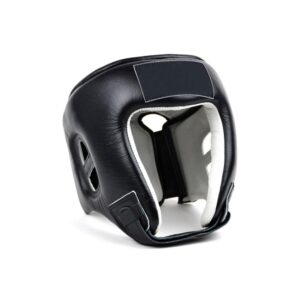 BLACK Boxing HEAD GUARD WITH Plastic FRAME