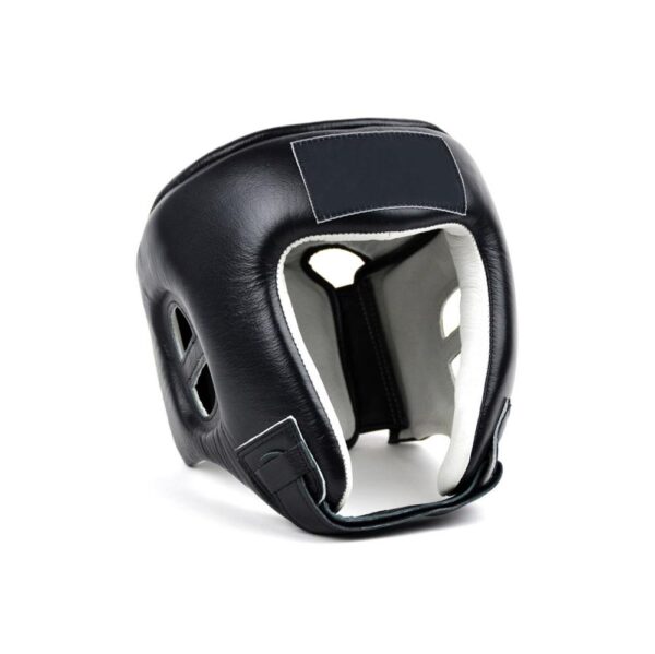 BLACK Boxing HEAD GUARD WITH Plastic FRAME
