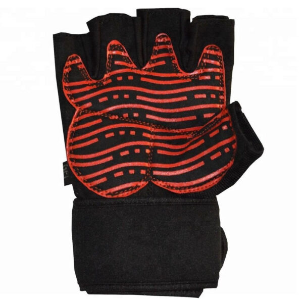 Leather Gloves For Gym,Leather Finger Less Gloves - Image 2