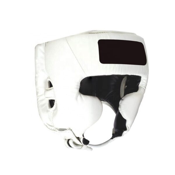 Black & White Boxing Head Guard