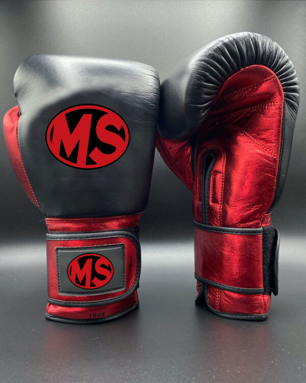 Red Metallic Boxing Gloves For Professionals